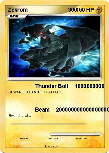 Pokemon Zekrom                           300