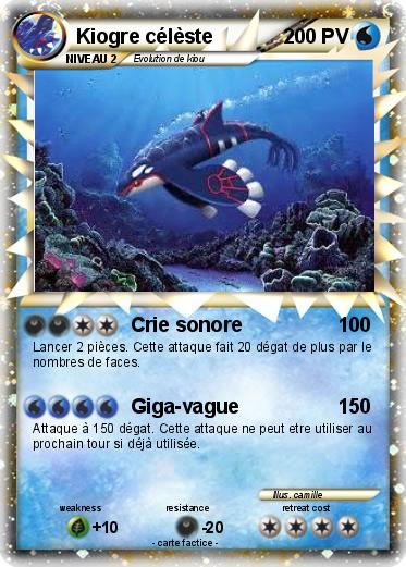 Pokemon Kiogre célèste