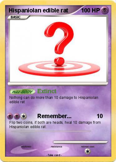 Pokemon Hispaniolan edible rat