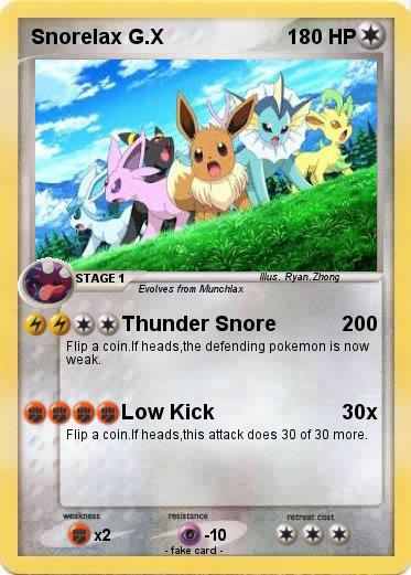 Pokemon Snorelax G.X