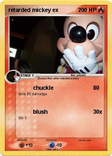 Pokemon retarded mickey ex