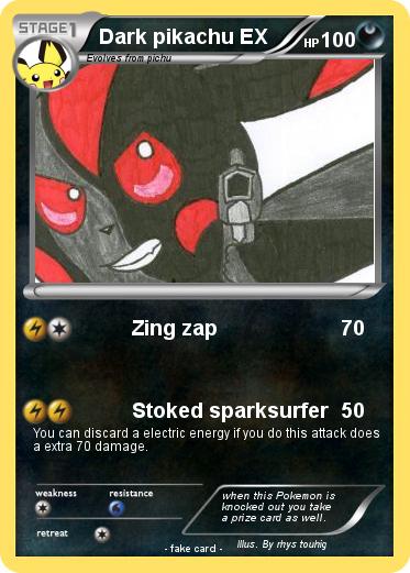 Pokemon Dark pikachu EX