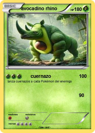 Pokemon avocadino rhino