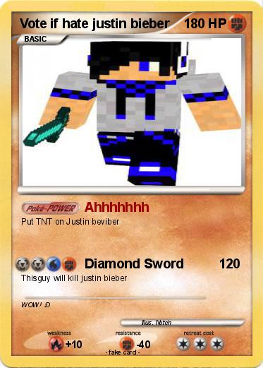 Pokemon Vote if hate justin bieber
