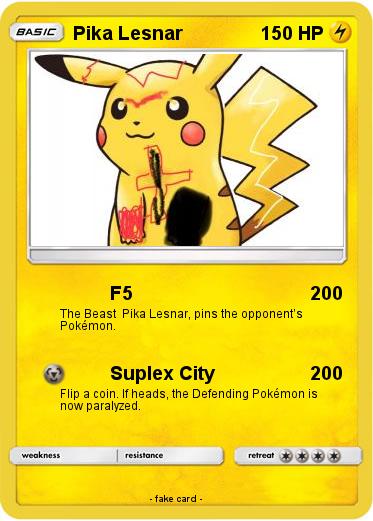 Pokemon Pika Lesnar