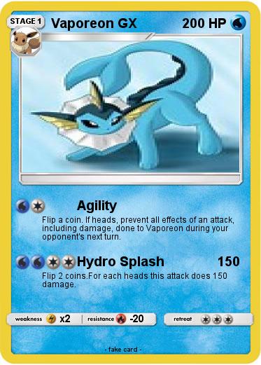 Pokemon Vaporeon GX