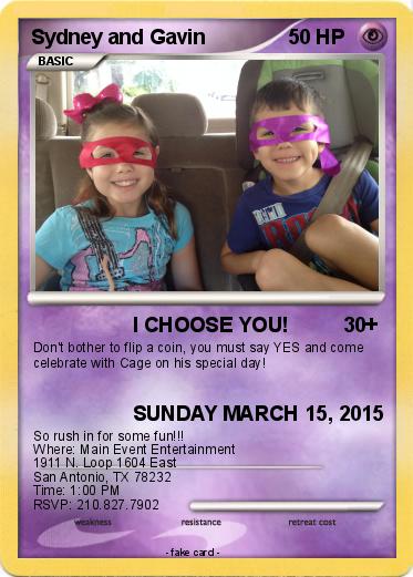 Pokemon Sydney and Gavin