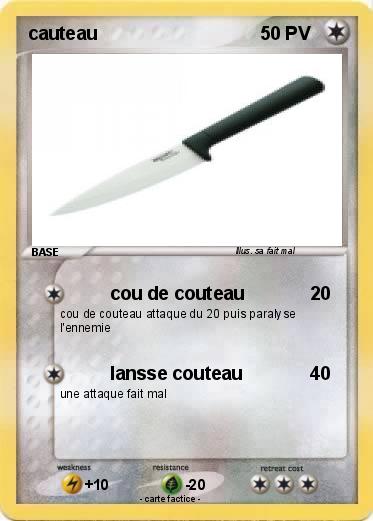 Pokemon cauteau
