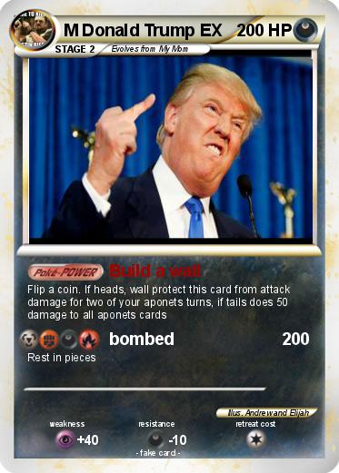 Pokemon M Donald Trump EX
