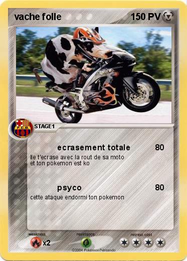 Pokemon vache folle