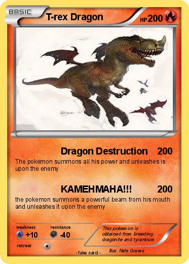 Pokemon T-rex Dragon