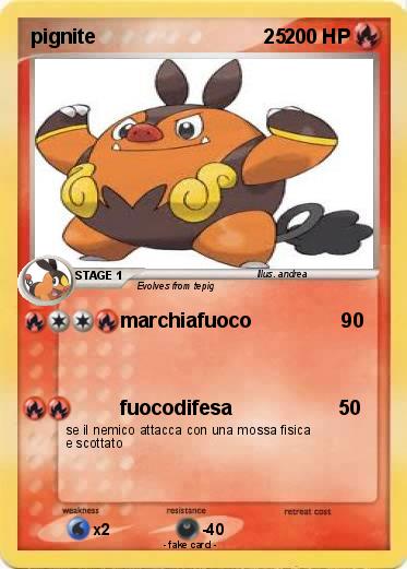 Pokemon pignite                              25
