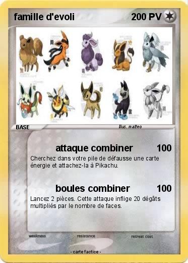 Pokemon famille d'evoli