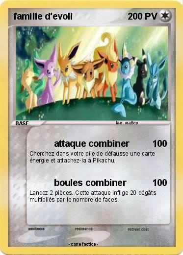 Pokemon famille d'evoli