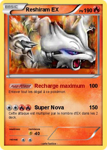Pokemon Reshiram EX