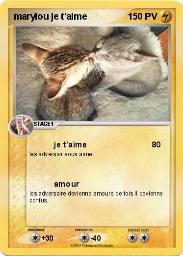 Pokemon marylou je t'aime