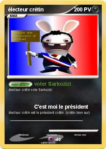 Pokemon électeur crétin