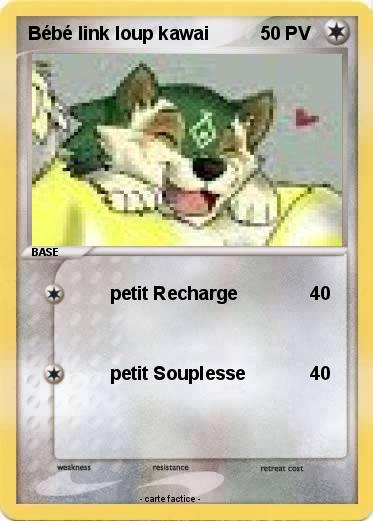 Pokemon Bébé link loup kawai