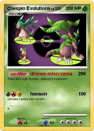 Pokemon Chespin Evolutions