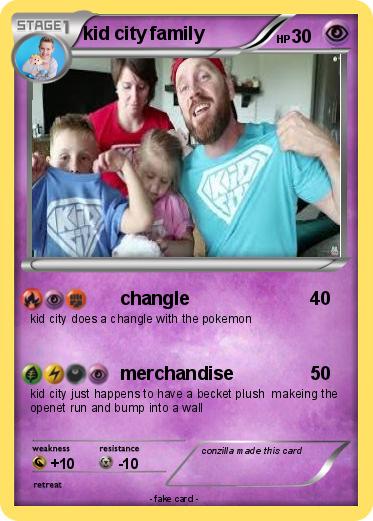Pokemon kid city family
