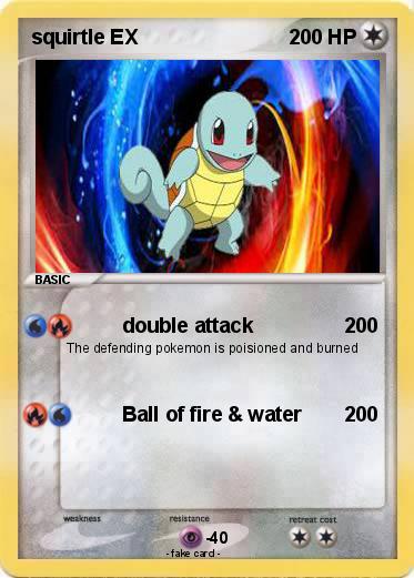 Pokemon squirtle EX