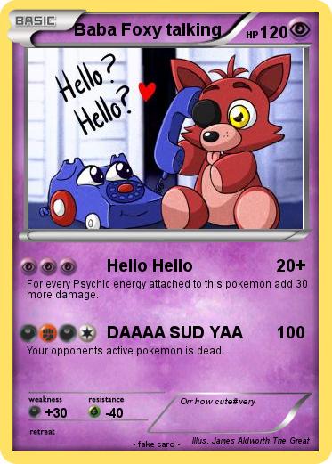 Pokemon Baba Foxy talking