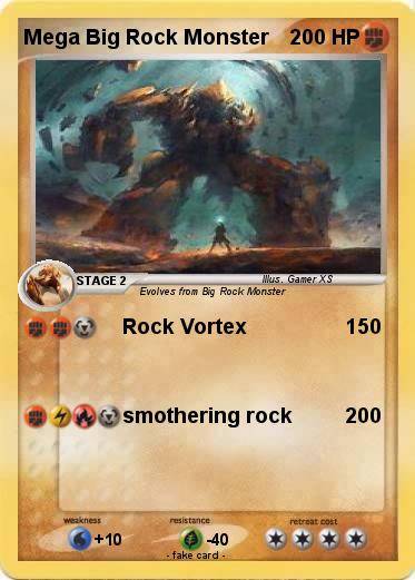 Pokemon Mega Big Rock Monster