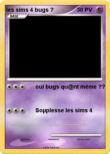 Pokemon les sims 4 bugs ?