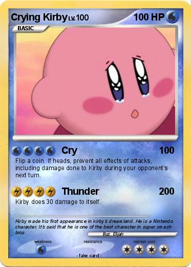 Pokemon Crying Kirby
