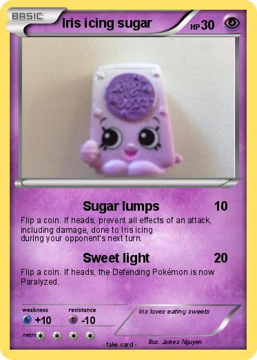Pokemon Iris icing sugar
