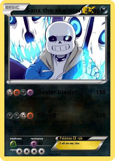 Pokemon Sans the skeleton