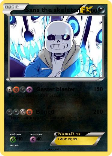 Pokemon Sans the skeleton