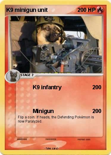 Pokemon K9 minigun unit