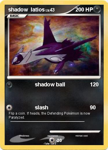 Pokemon shadow  latios