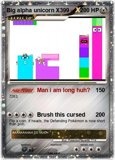 Pokemon Big alpha unicorn X399