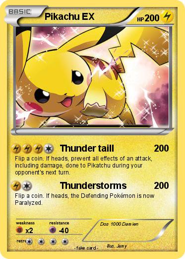 Pokemon Pikachu EX