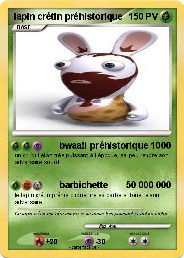 Pokemon lapin crétin préhistorique