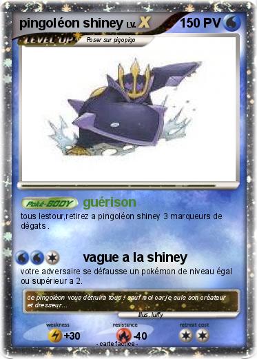Pokemon pingoléon shiney