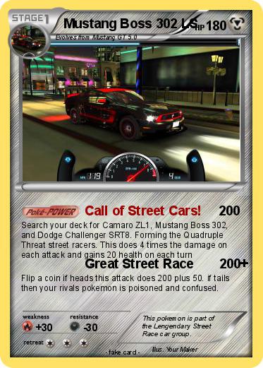 Pokemon Mustang Boss 302 LS
