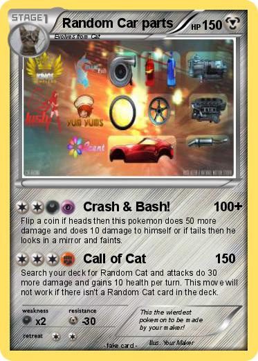Pokemon Random Car parts