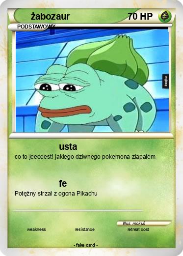 Pokemon żabozaur
