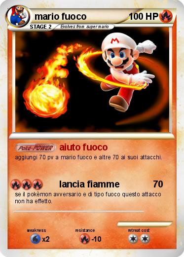 Pokemon mario fuoco