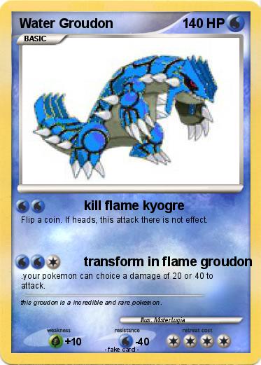 Pokemon Water Groudon
