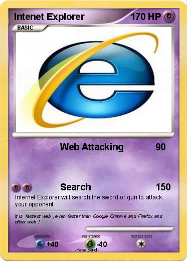 Pokemon Intenet Explorer
