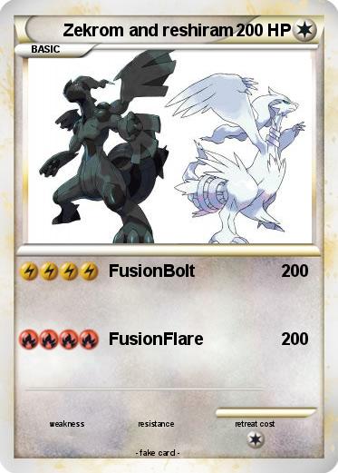 Pokemon Zekrom and reshiram