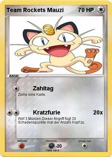 Pokemon Team Rockets Mauzi