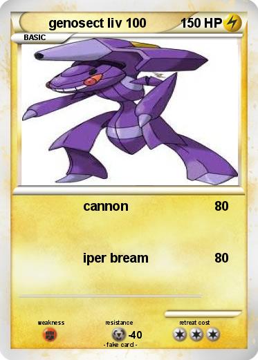 Pokemon genosect liv 100