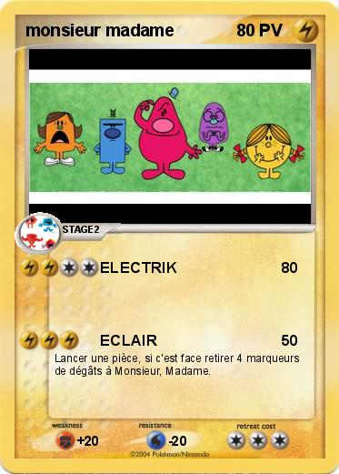 Pokemon monsieur madame