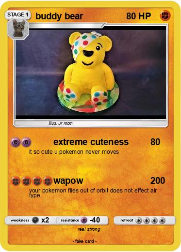 Pokemon buddy bear