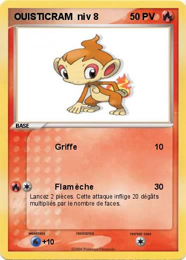 Pokemon OUISTICRAM  niv 8